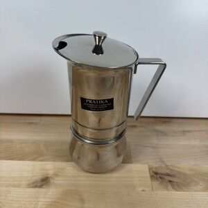 Vintage 1980's Pratika Stovetop 3-4 Cup 250ml Espresso Maker Moka Pot